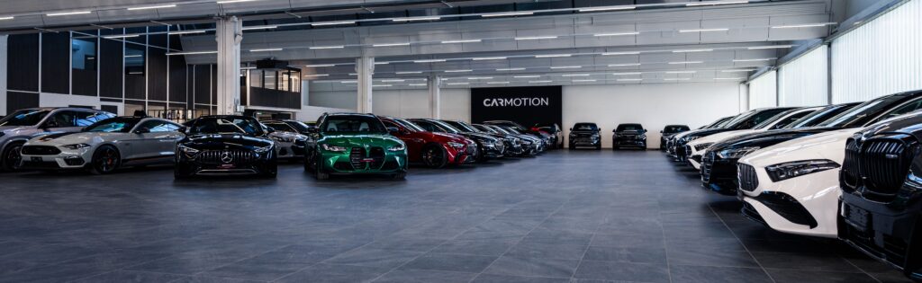Showroom von Carmotion in Effretikon ZH mit jungen Premium-Occasionen